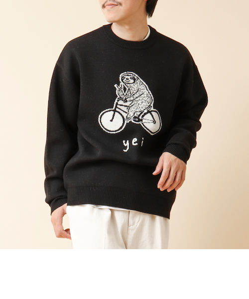 【最終値下げ】ノーリーズ【STONEWOLD】yei ダブルジャガードニット STONEWOLD】yei ダブルジャガードC/Nニット 24AW｜ノーリーズの