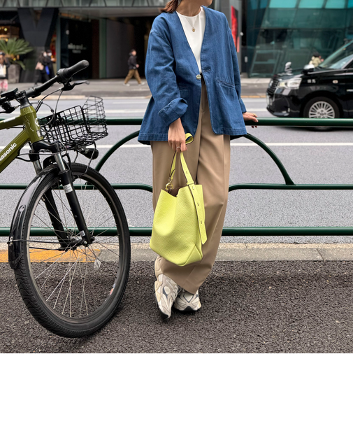 アシメワンハンドルバッグmade in Italy