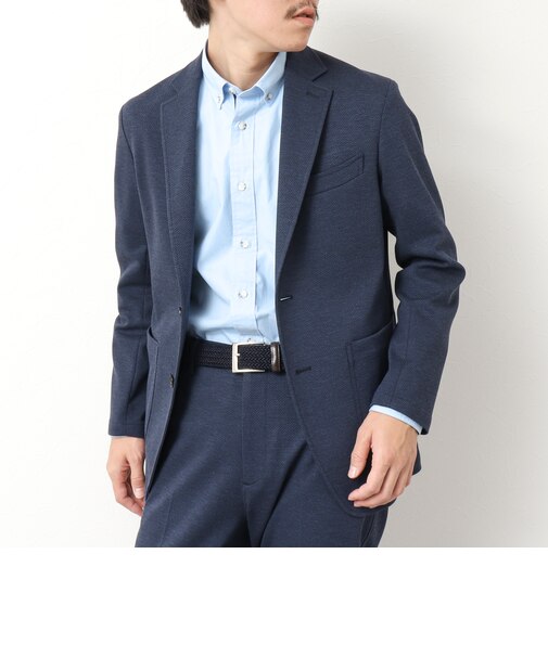 《ビジカジ/セットアップ対応》ハニカムジャージ イージージャケット