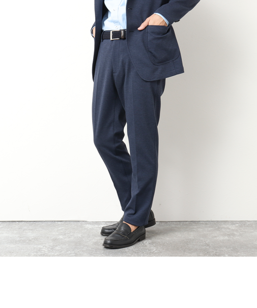 《セットアップ/ビジカジ対応》ハニカムジャージ イージーパンツ