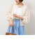 ウォッシャブルチュール刺繍羽織ブラウス
