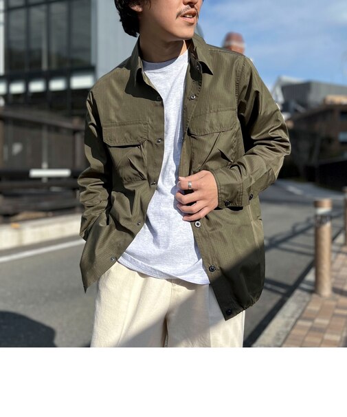 TAION/タイオン】ノンダウン ミリタリー ダブルポケットシャツ 25SS 