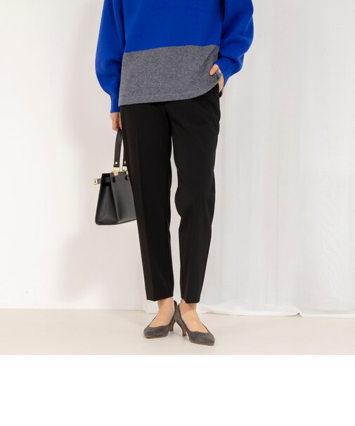 《セットアップ対応》ウォッシャブルダブルクロススリムパンツ