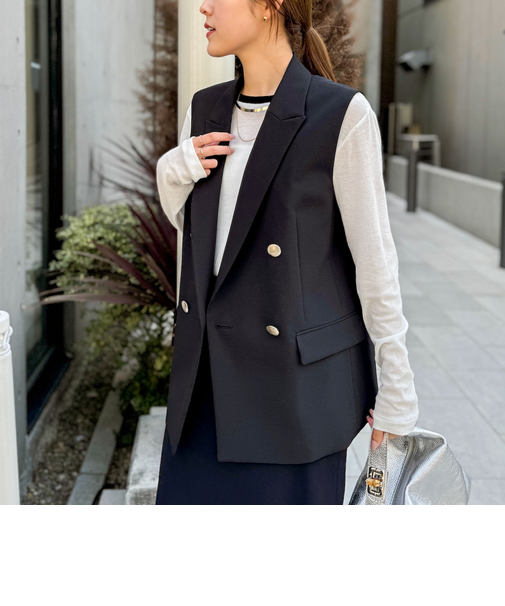 ウォッシャブルドライトロピカルジレ