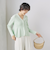 【追加】《手洗い可能》マルチファンクションリブフレアVネックカーディガン