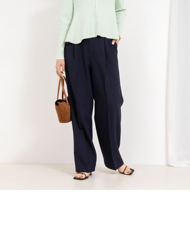 《セットアップ対応》ウォッシャブルドライワイドパンツ