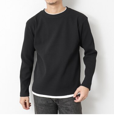 《吸水速乾》ワッフルダブルカラーLS TEE 25SS