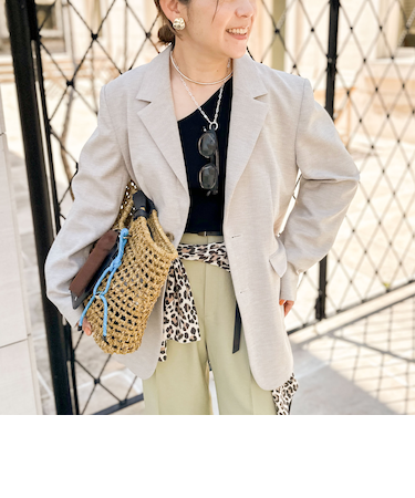 《セットアップ対応》リネンライクシングルジャケット