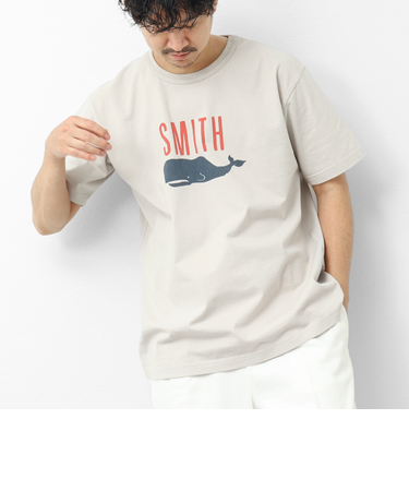 【BARNS OUTFITTERS】別注タフネックT SMITH 25SS