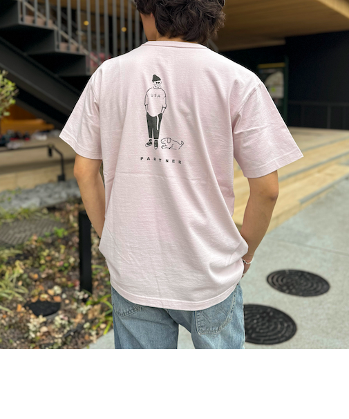 【BARNS OUTFITTERS】別注タフネックT PARTNER 25SS