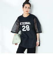 ダンボールメッシュプリントTシャツ