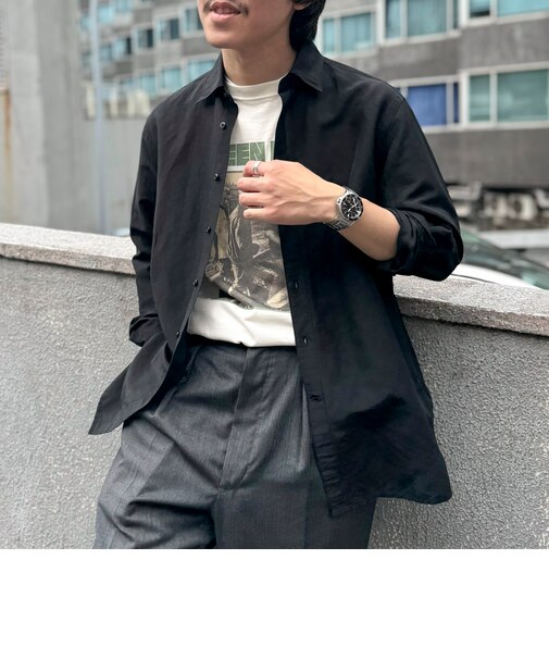 キュプラリネン レギュラーカラーシャツ 25SS