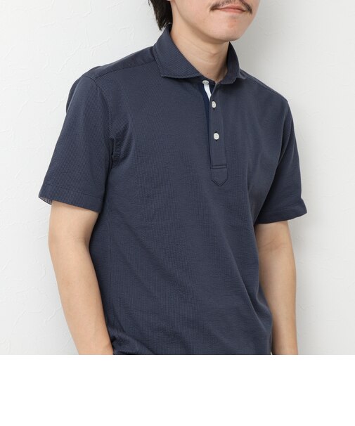 《ビジカジ対応》サッカーニットテープポロ ビズポロ 25SS