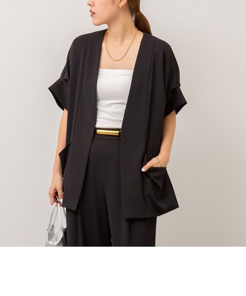 《セットアップ対応》ウォッシャブルツイルフレンチジャケット