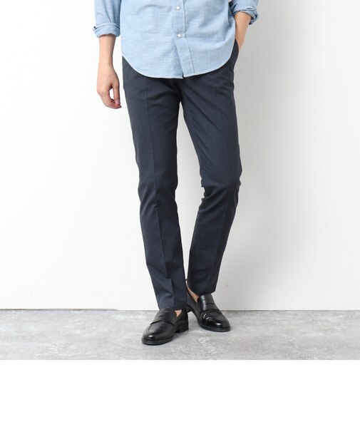 《ビジカジ対応》綿麻COOLMAX スリムフィットパンツ 25SS