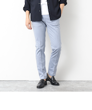 《ビジカジ対応》綿麻COOLMAX スリムフィットパンツ 25SS