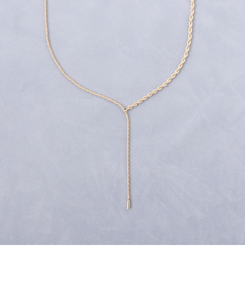 【grace grace/グラスグラス】2トーンスライドネックレス