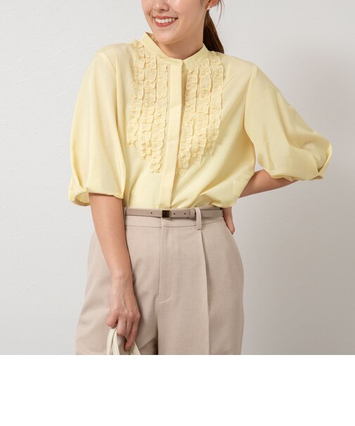 前フリルブラウス