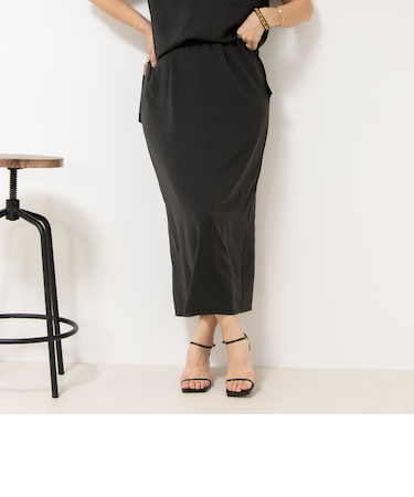 【松葉☆別注アイテム】《セットアップ対応》エアリージョーゼットイージータイトスカート