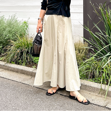 高機能 タスランフレアロングスカート