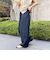 【WEB STAFF恵☆別注カラーあり】《セットアップ対応》リネンセミワイドパンツ
