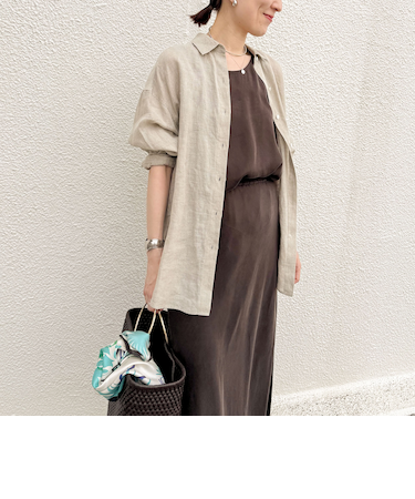 【WEB STAFF恵☆別注カラーあり】《セットアップ対応》MY STANDARD リネンシャツ