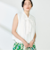 《セットアップ対応》リンクルタイプライターバルーンブラウス