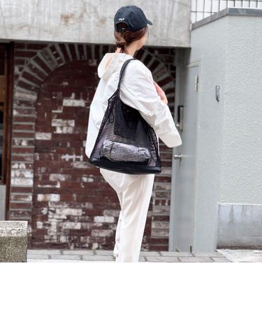 メッシュトート（ポーチ・チャーム付）