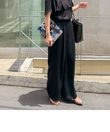 ◇【WEB限定】《セットアップ対応》ジュピターインゴムイージーワイドパンツ