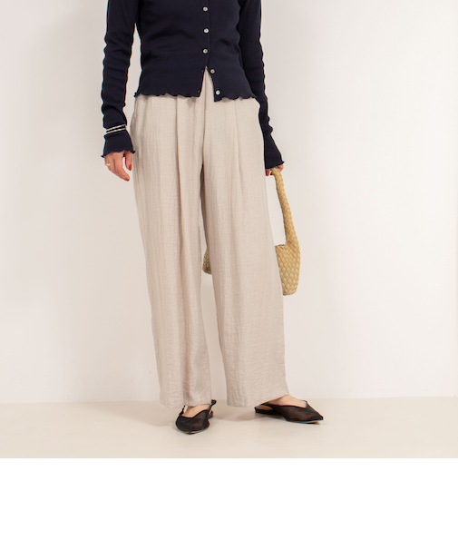 ◇【WEB限定】《セットアップ対応》ジュピターインゴムイージーワイドパンツ
