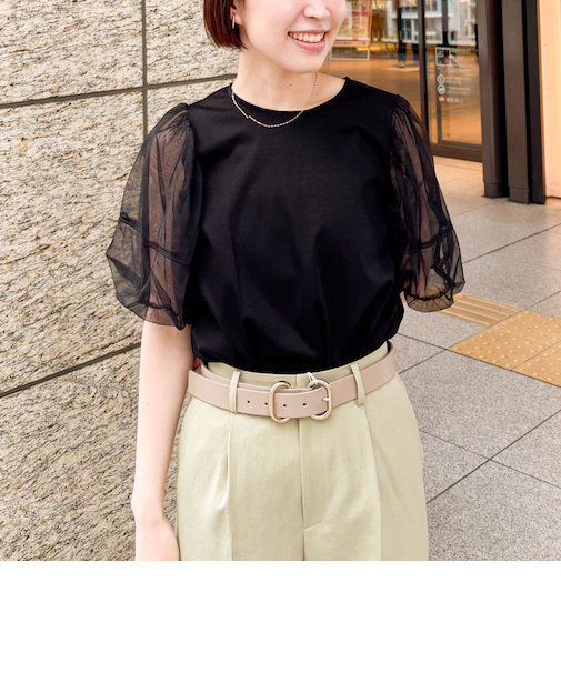 バルーンスリーブプルオーバーカットソー