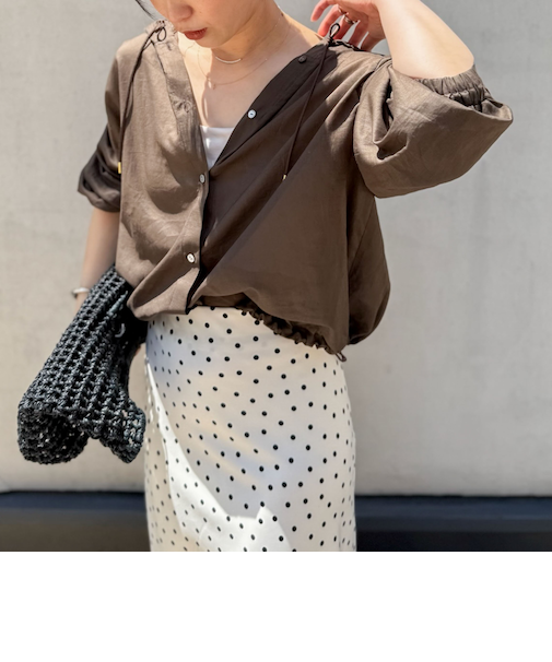 シアーフードシャツ