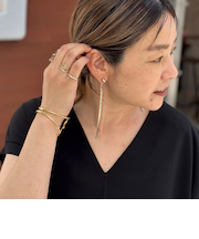 【grace grace/グラスグラス】【PR林☆別注アイテム】ビジューロングピアス