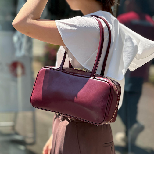 横長スクエアボストンバッグ