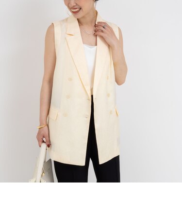 ジャガードロングボリュームベスト