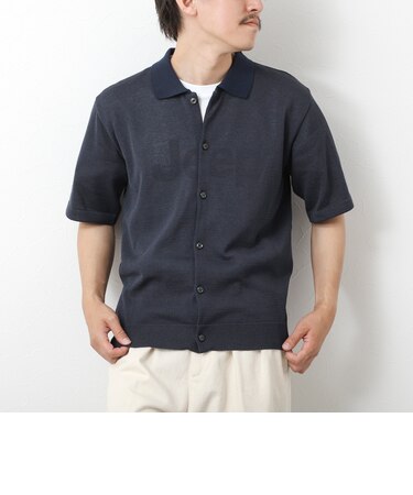 【SIX FUNCTIONS】ウォッシャブル コースボーダーニットシャツ 25SS