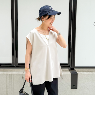 【WEB STAFF高久☆別注カラーあり】COOL TOUCH 深Vネックプルオーバーカットソー