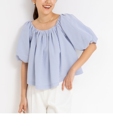 MARILYN MOON/マリリーンムーン】balloon 2way off-shoulder blouse 
