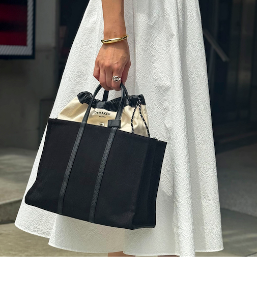 【De MAKER/ディメーカー】 New vase medium bag-M
