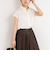 裾リブサテンシフォンフレンチシャツ
