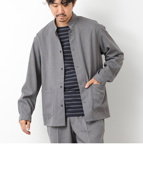 DANTON/ダントン】フリース ノーカラー ジャケット #JD-8939｜フレディ