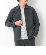 《セットアップ対応》ストレッチコーデュロイ ストレッチ ジップシャツ ブルゾン 25AW