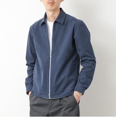 《セットアップ対応》ストレッチコーデュロイ ストレッチ ジップシャツ ブルゾン 25AW