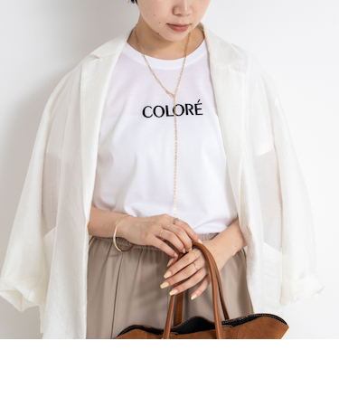 シルケット天竺フロッキーロゴTシャツ