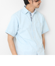 綿麻レギュラーカラー テープシャツ 25SS