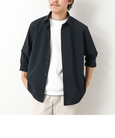 【EVALET】吸水速乾 イージーケア ストレッチシャツ