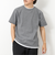 LINKS モザイク柄 レイヤードTee