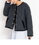 【TAION×LIMONTA】別注ベロアパイピングショートダウン