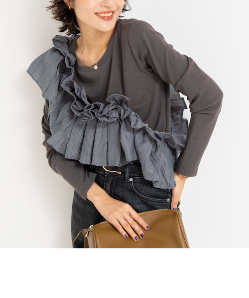 ノーリーズ（NOLLEY’S）/3WAYリブフリルロンT 3WAYリブフリルロンT｜ノーリーズの通販｜&mall（アンドモール）三井