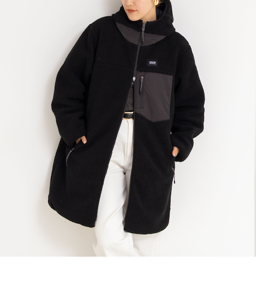 ◇【WEB限定】【TAION/タイオン】別注ボア×ダウンフードコート